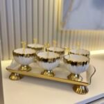 13 PARÇA ŞAKİRPAŞA PORSELEN TEPSİLİ SUNUMLUK**RAMAZAN AYINA ÖZEL🎉