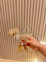 Zamak Ayaklı Gold Dondurmalık & İkramlık **Kelebek Detay*6 ADET - Görsel 2