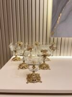 Zamak Ayaklı Gold Dondurmalık & İkramlık **Kelebek Detay*6 ADET - Görsel 3