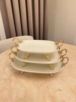 13 PARÇA PORSELEN KOMBİN SET *GOLD - Görsel 3