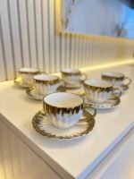 6 Kişilik Şakirpaşa Serisi Türk Kahvesi Fincanı**RAMAZAN AYINA ÖZEL🎉 - Görsel 2