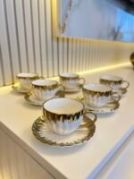 6 Kişilik Şakirpaşa Serisi Türk Kahvesi Fincanı**RAMAZAN AYINA ÖZEL🎉 - Görsel 3