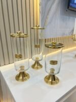 Güllü Model Kavanoz & Çay şeker kahvelik - Görsel 3