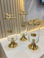 Dallı Model Kavanoz & Çay şeker kahvelik - Görsel 3