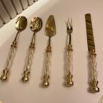 5’Li  **ELMAS**TİTANYUM GOLD BAŞLIK SERVİS & SUNUMLUK**RAMAZAN AYINA ÖZEL🎉