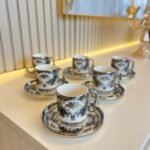 6 Kişilik Saray Motifi Türk Kahvesi Fincanı**GÜMÜŞ**RAMAZAN AYINA ÖZEL🎉