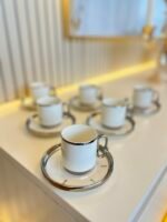 Valley Gümüş Türk Kahvesi Fincanı 6 Kişilik - Görsel 4