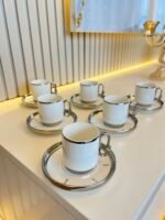 Valley Gümüş Türk Kahvesi Fincanı 6 Kişilik