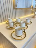 Valley Gold Türk Kahvesi Fincanı 6 Kişilik - Görsel 3