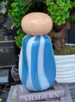 İTHAL PASTELLE BLUE CAM VAZO - Görsel 2