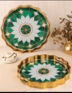 ROYAL CHARME-SARISSA 2'Lİ DEKORATİF TEPSİ