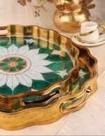 ROYAL CHARME-SARISSA 2'Lİ DEKORATİF TEPSİ - Görsel 2