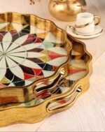 ROYAL CHARME-SARISSA 2'Lİ DEKORATİF TEPSİ - Görsel 2