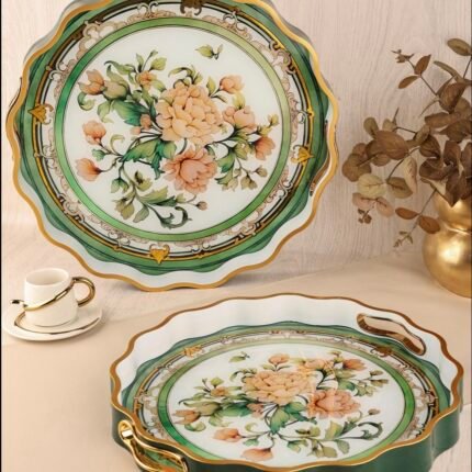 ROYAL CHARME-SARISSA 2'Lİ DEKORATİF TEPSİ