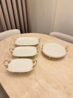 4 PARÇA PORSELEN SUNUMLUK 3 +1 * GOLD