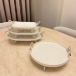 4 PARÇA PORSELEN SUNUMLUK 3 +1 * GÜMÜŞ