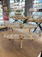 2 Katlı Standlı Cam Sunumluk - Görsel 3