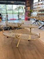 2 Katlı Standlı Cam Sunumluk