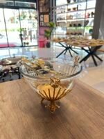 Çubuklu Cam Salata Kasesi