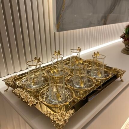 19 parça Tepsili Çay Seti Kombini**RAMAZAN AYINA ÖZEL