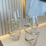 Gold Şeritli 2’Li Vazo