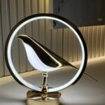 Lüx Ledli Masa Lambası  *Kafeste Kuş Figürlü