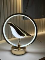 Lüx Ledli Masa Lambası  *Kafeste Kuş Figürlü