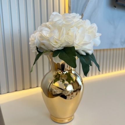 Gold Kaplama vazo ve 1 Demet Arajman