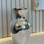 Gümüş Kaplama Vazo*24 x 12 cm