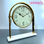 Dekoratif Salon Üstü Dekor  Saat 40 x 35 cm **GOLD