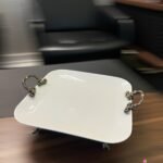 Kare Form Eskitme(Antik) Porselen Sunumluk