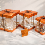 3’Lü Asetat Hediye ve Bohça Kutusu*TURUNCU