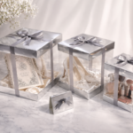 3’Lü Asetat Hediye ve Bohça Kutusu*GÜMÜŞ