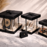 3’Lü Asetat Hediye ve Bohça Kutusu*Siyah