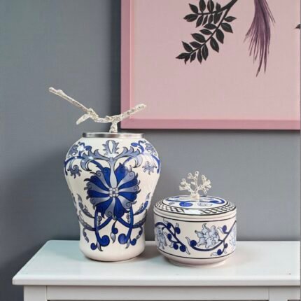 Mavi Çiçekli Şah Küp