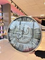 Metal Kasa Döner Çarklı Duvar Saati *AKN532 - Görsel 3