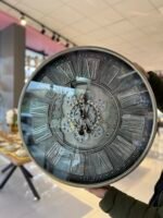 Metal Kasa Döner Çarklı Duvar Saati *AKN534 - Görsel 2