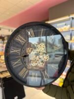 Metal Kasa Döner Çarklı Duvar Saati *AKN535 - Görsel 3