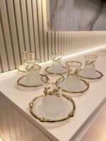 12 parça Buğulu Papatya Çay Seti - Görsel 4