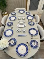 38 Parça BLUE Candy Kahvaltı Pasta ve Servis Takımı **PORSELEN SERİ🌟 - Görsel 4