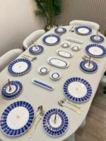38 Parça BLUE Candy Kahvaltı Pasta ve Servis Takımı **PORSELEN SERİ🌟 - Görsel 2