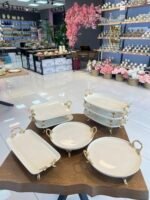 8 PARÇA PORSELEN TAM SET SUNUM SETİ - Görsel 2