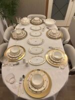 GÜLİSTAN SULTAN SERİSİ 28 PARÇA 24 K. ALTIN YEMEK TAKIMI * 6 KİŞİLİK