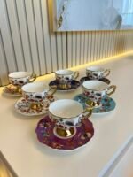 6 KİŞİLİK FLOWERS TÜRK KAHVESİ **EVAN - Görsel 3