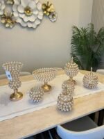 7 PARÇA İNCİLİ GOLD KONSOL SETİ - Görsel 2