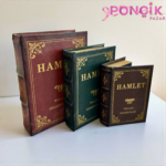 VİNTAGE DEKORATİF 3’Lü KİTAP KUTUSU*Hamlet