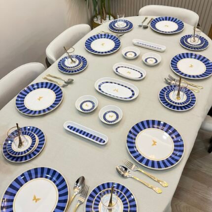 38 Parça BLUE Candy Kahvaltı Pasta ve Servis Takımı **PORSELEN SERİ🌟