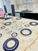 38 Parça BLUE Candy Kahvaltı Pasta ve Servis Takımı **PORSELEN SERİ🌟 - Görsel 2