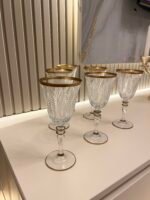 Golden Kadeh Model  Yaldızlı *6 Adet - Görsel 2
