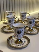6 Kişilik Vintage Sultan Fincan Takımı - Görsel 3